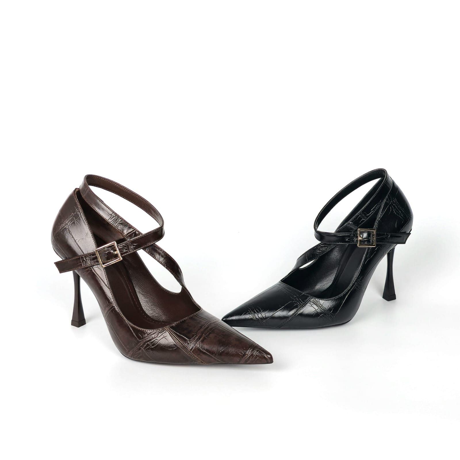 Nocturna Croc Strap Heel