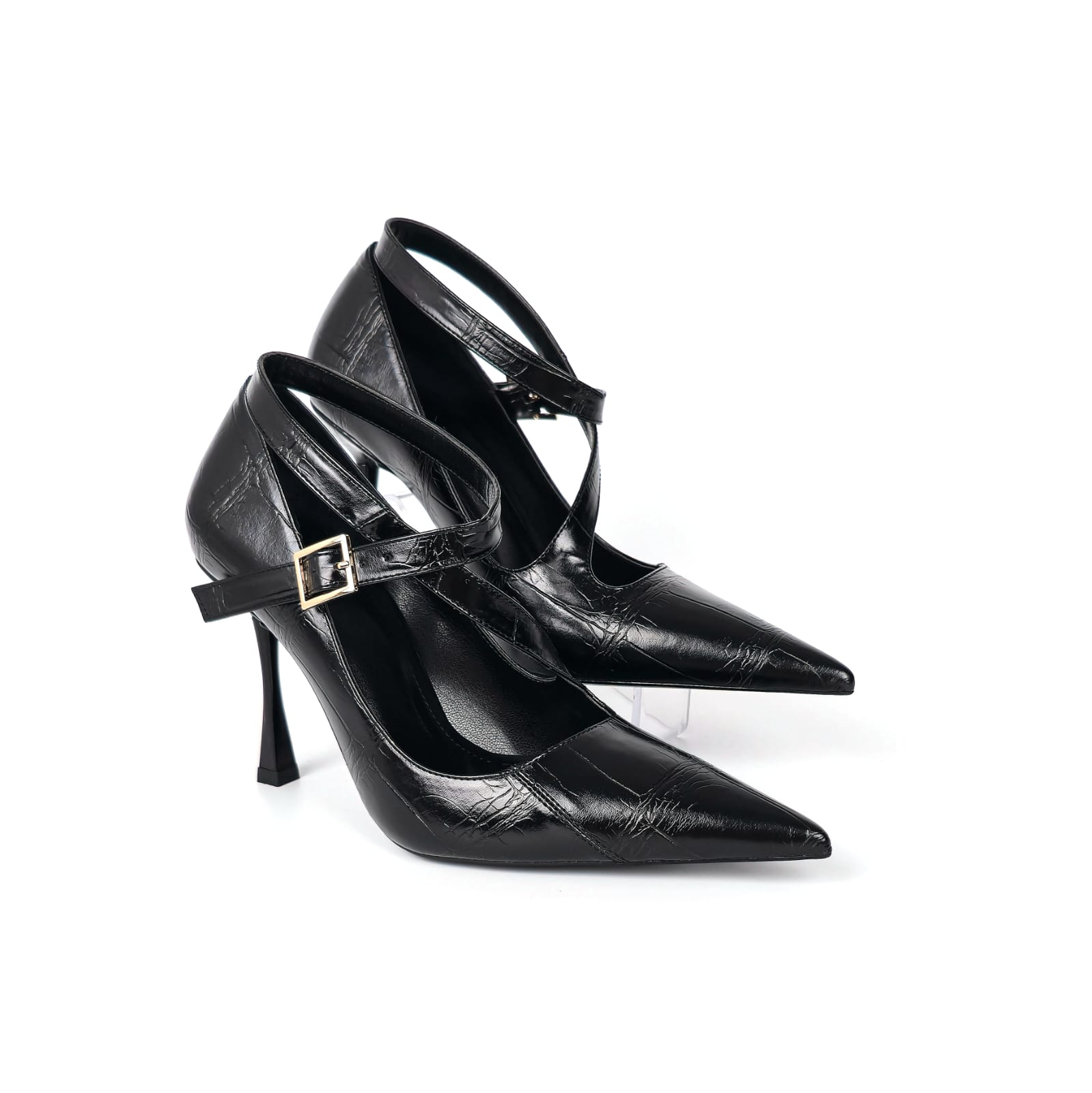 Nocturna Croc Strap Heel