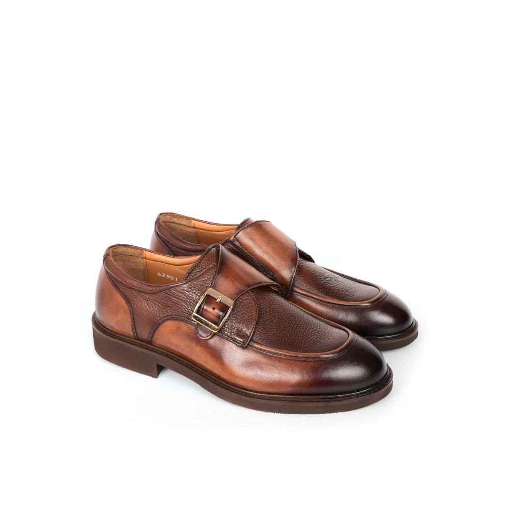 Valerio Monk-Strap Shoe — Onyx Black