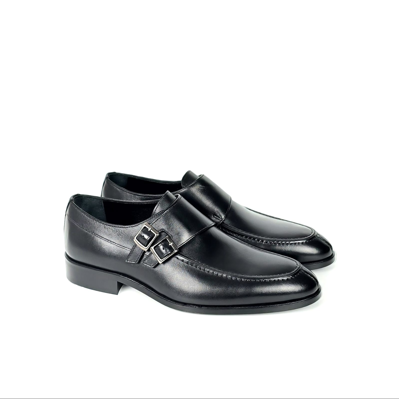 Dario Double Monk Strap Dress Shoe - Classic Black