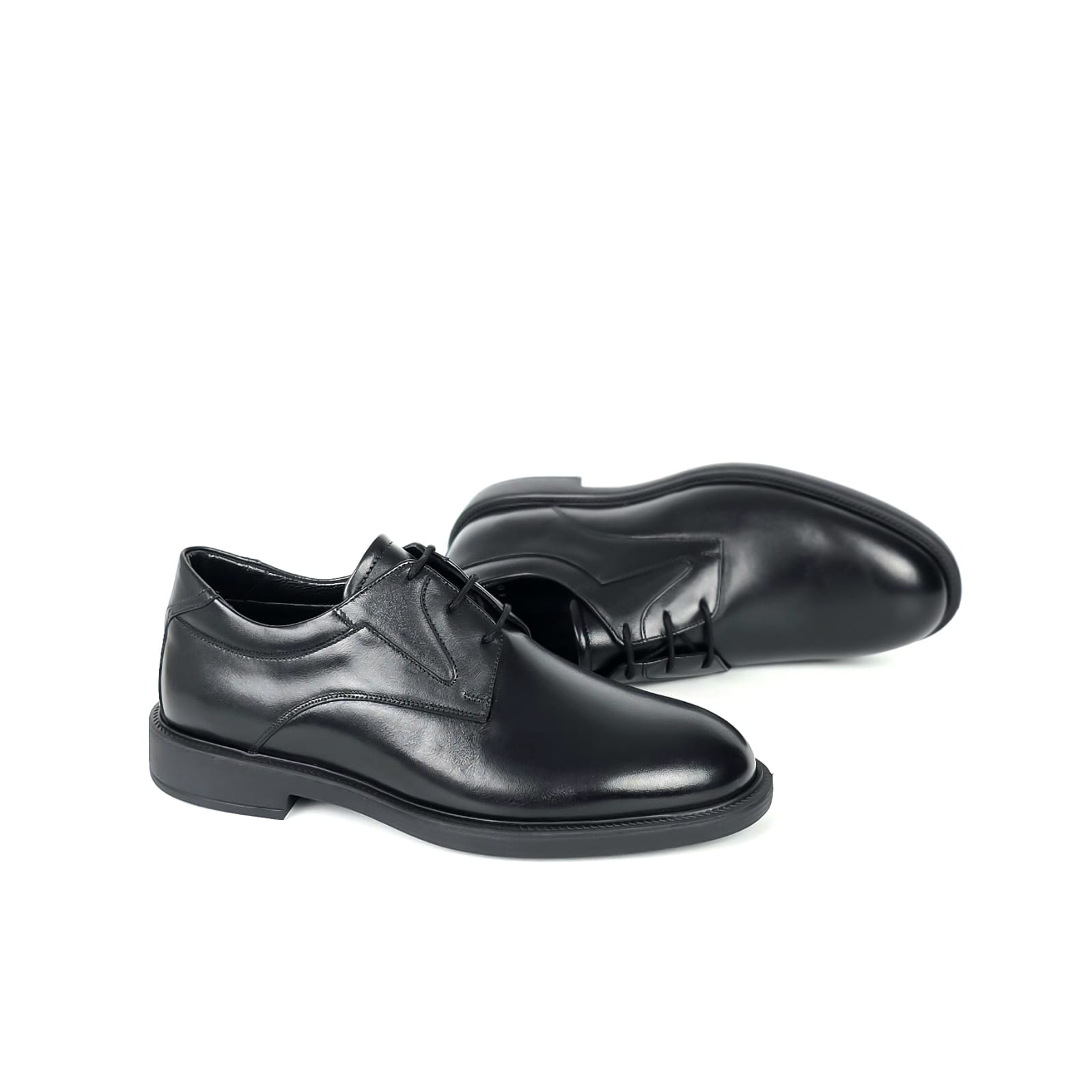 Adrian Plain-Toe Derby Dress Shoe - Classic Black