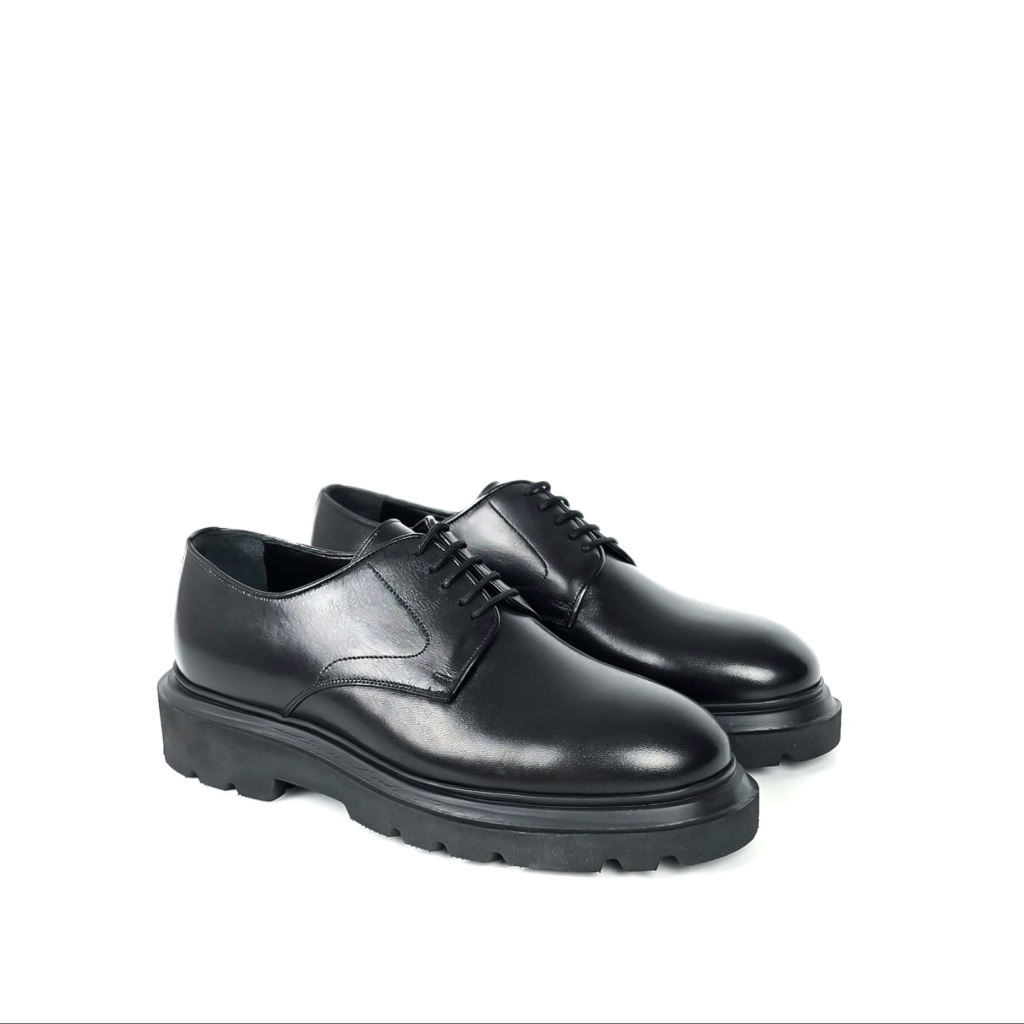 Bruno Lug-Sole Derby Shoe - Classic Black