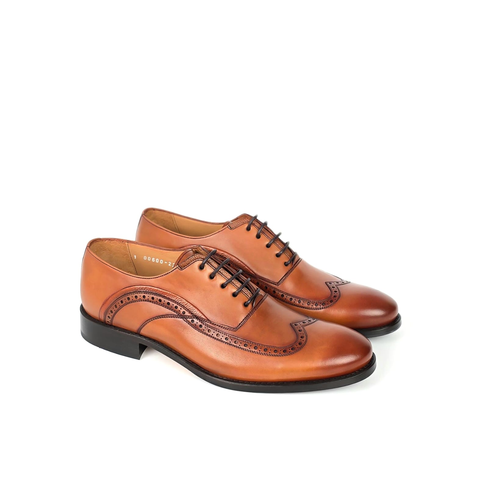 Lorenzo Wingtip Brogue Oxford - Burnished Cognac Brown