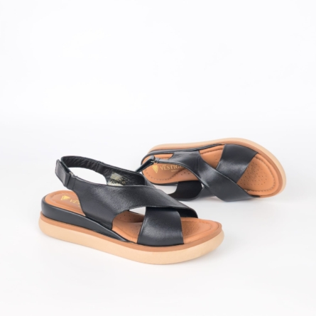 Talia Everyday Buckle Sandal - Classic Black
