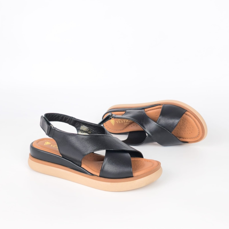 Talia Everyday Buckle Sandal - Classic Black