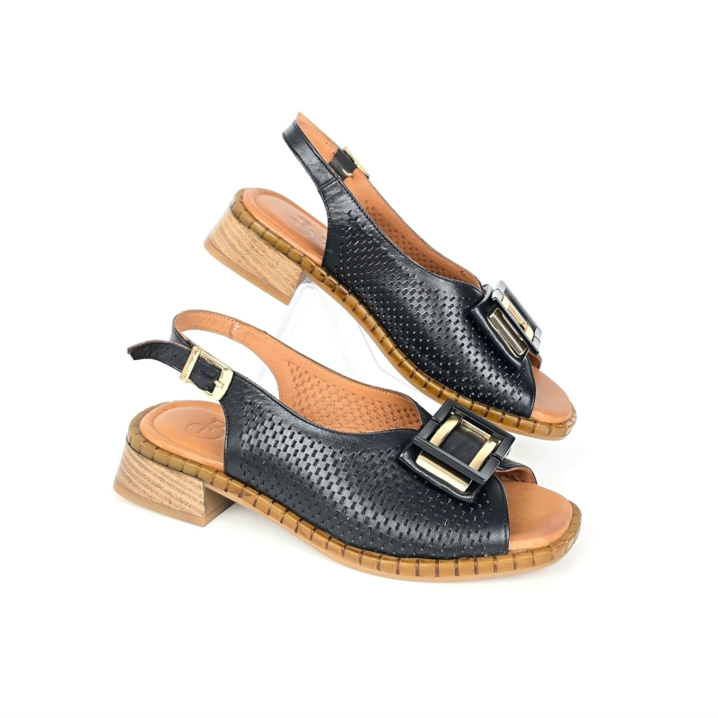 Luna Woven Slingback Sandal - Midnight Navy