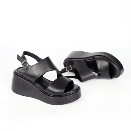 Nadia Comfort Platform Sandal - Classic Black