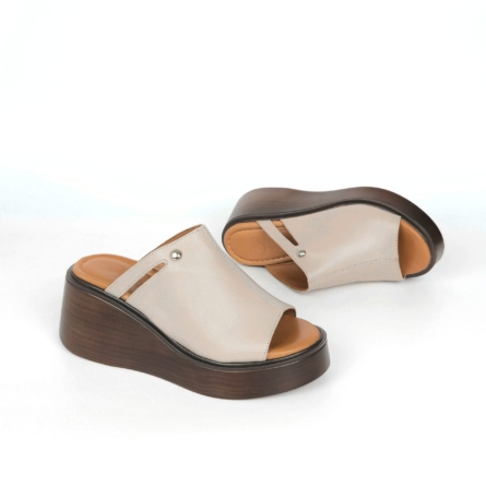 Ora Platform Clog Mule - Blush Nude