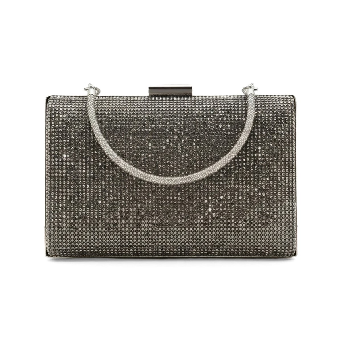 Aria Crystal Box Bag - Gunmetal Pewter