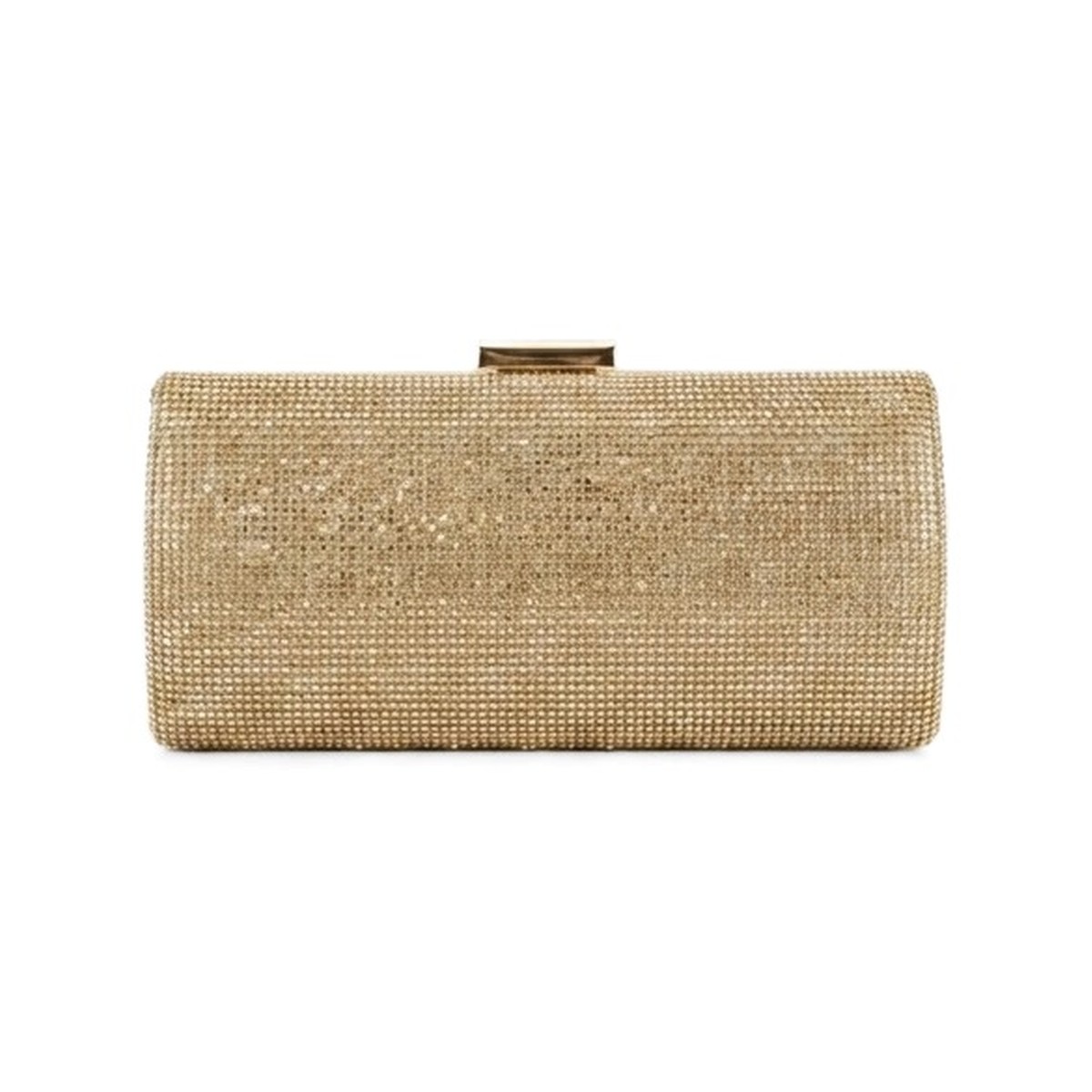 Isadora Crystal Barrel Minaudière - Champagne Gold