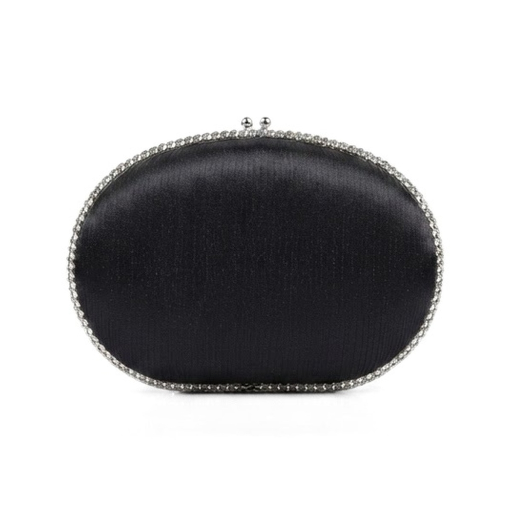 Opaline Oval Minaudière - Classic Black