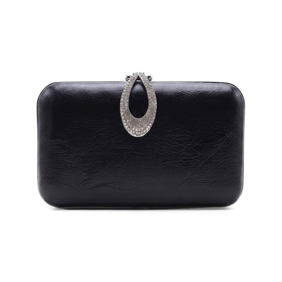Vienna Crystal Clasp Clutch - Classic Black