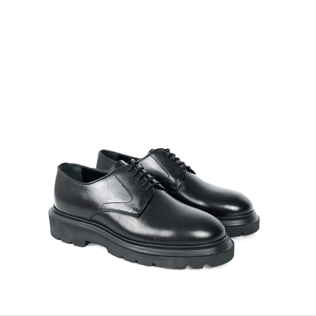 Bruno Lug-Sole Derby Shoe - Classic Black